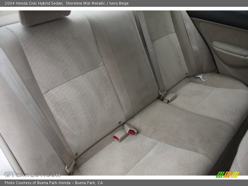 Rear Seat of 2004 Civic Hybrid Sedan