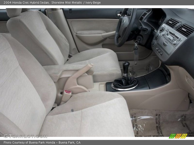Shoreline Mist Metallic / Ivory Beige 2004 Honda Civic Hybrid Sedan