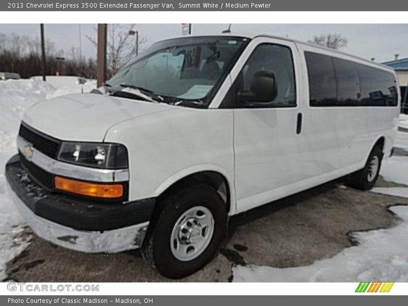 Summit White / Medium Pewter 2013 Chevrolet Express 3500 Extended Passenger Van