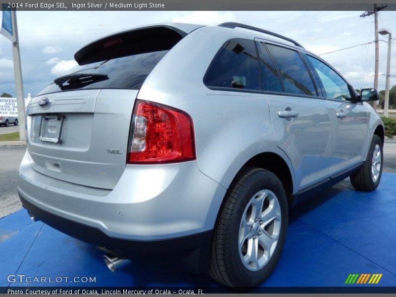 Ingot Silver / Medium Light Stone 2014 Ford Edge SEL