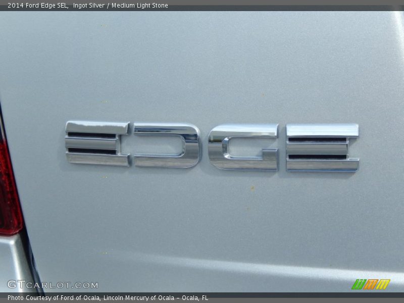 Ingot Silver / Medium Light Stone 2014 Ford Edge SEL
