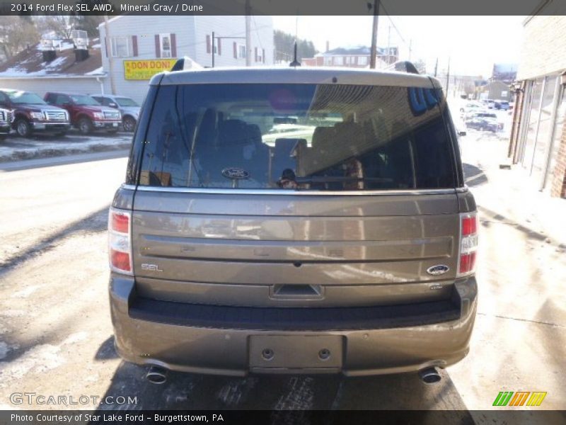 Mineral Gray / Dune 2014 Ford Flex SEL AWD