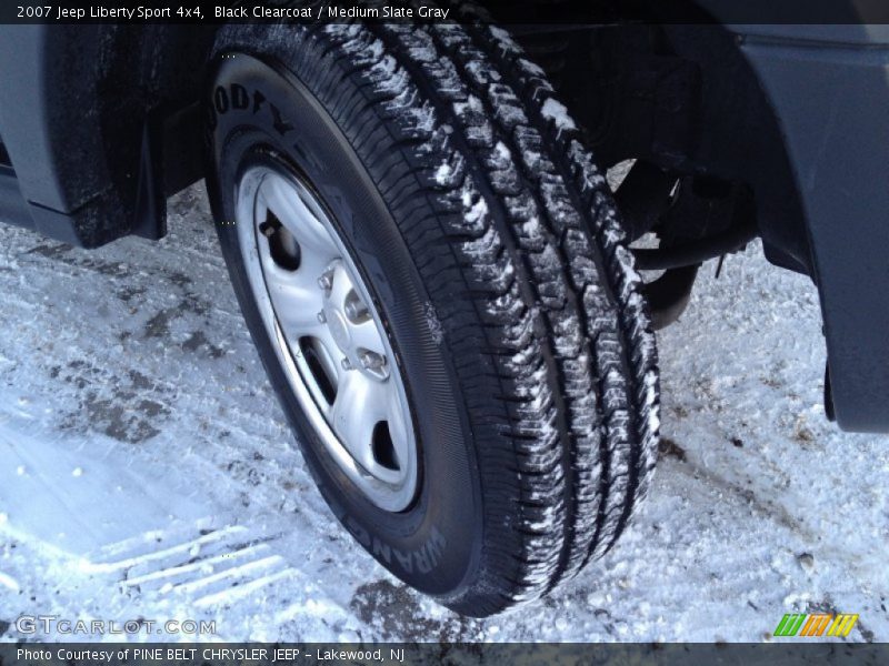 Black Clearcoat / Medium Slate Gray 2007 Jeep Liberty Sport 4x4