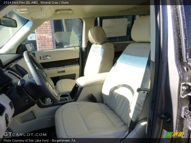 Mineral Gray / Dune 2014 Ford Flex SEL AWD