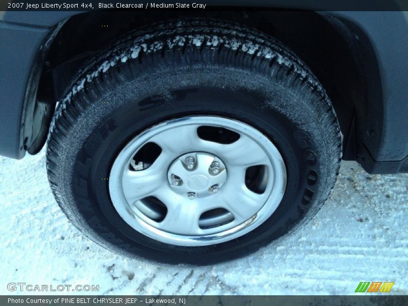 Black Clearcoat / Medium Slate Gray 2007 Jeep Liberty Sport 4x4