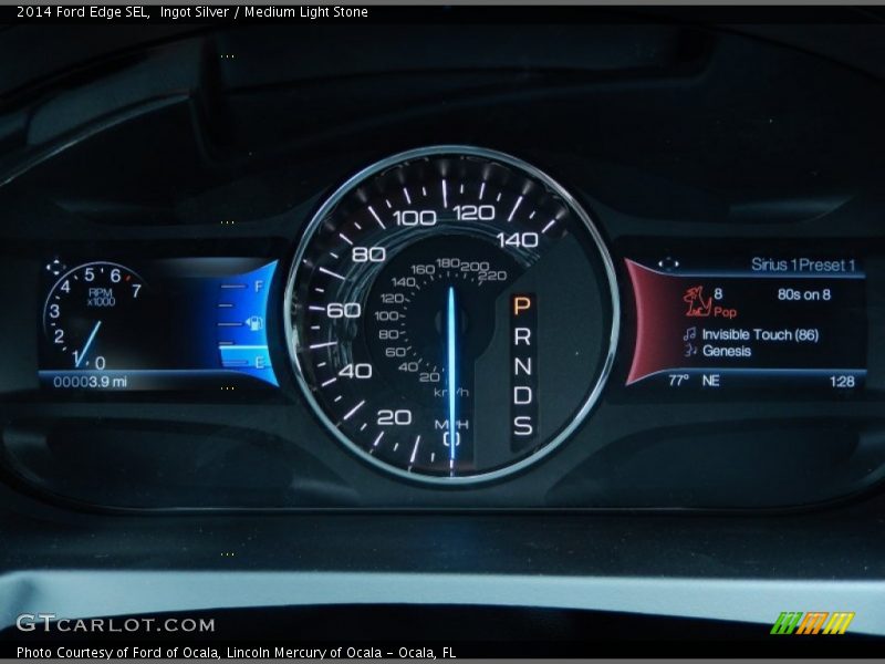 Ingot Silver / Medium Light Stone 2014 Ford Edge SEL