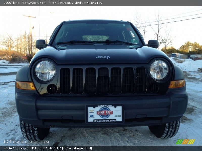Black Clearcoat / Medium Slate Gray 2007 Jeep Liberty Sport 4x4