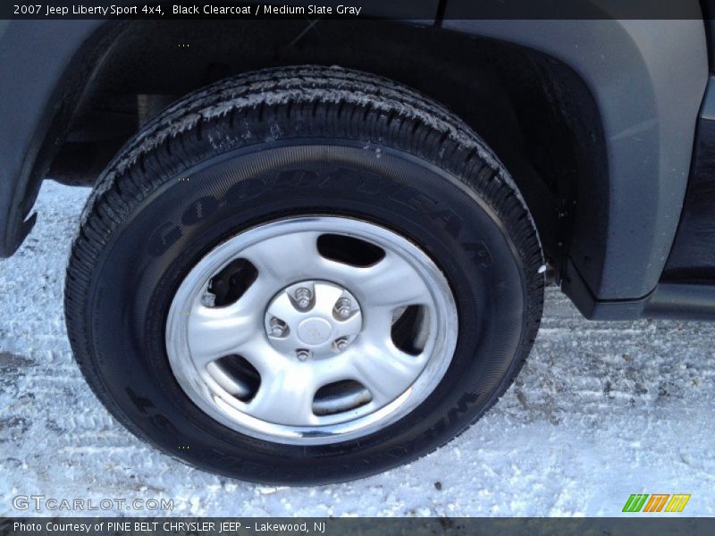 Black Clearcoat / Medium Slate Gray 2007 Jeep Liberty Sport 4x4