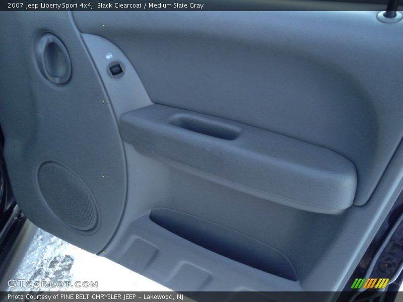 Black Clearcoat / Medium Slate Gray 2007 Jeep Liberty Sport 4x4
