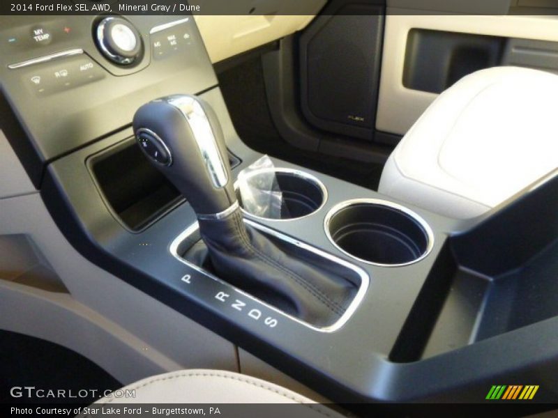 Mineral Gray / Dune 2014 Ford Flex SEL AWD