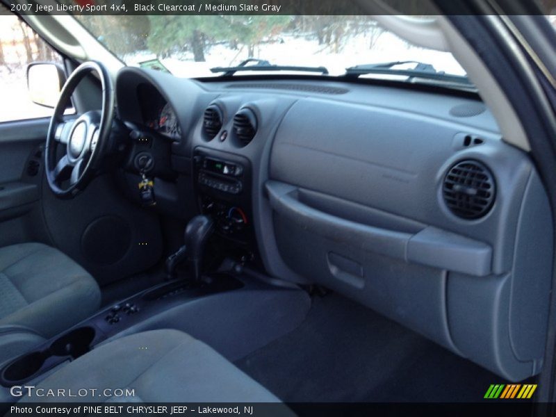 Black Clearcoat / Medium Slate Gray 2007 Jeep Liberty Sport 4x4