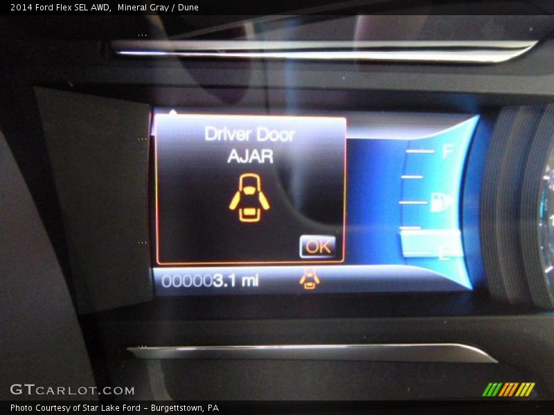 Mineral Gray / Dune 2014 Ford Flex SEL AWD