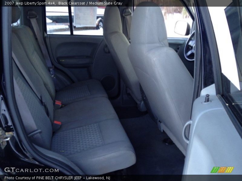Black Clearcoat / Medium Slate Gray 2007 Jeep Liberty Sport 4x4