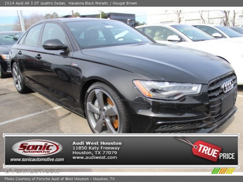 Havanna Black Metallic / Nougat Brown 2014 Audi A6 3.0T quattro Sedan