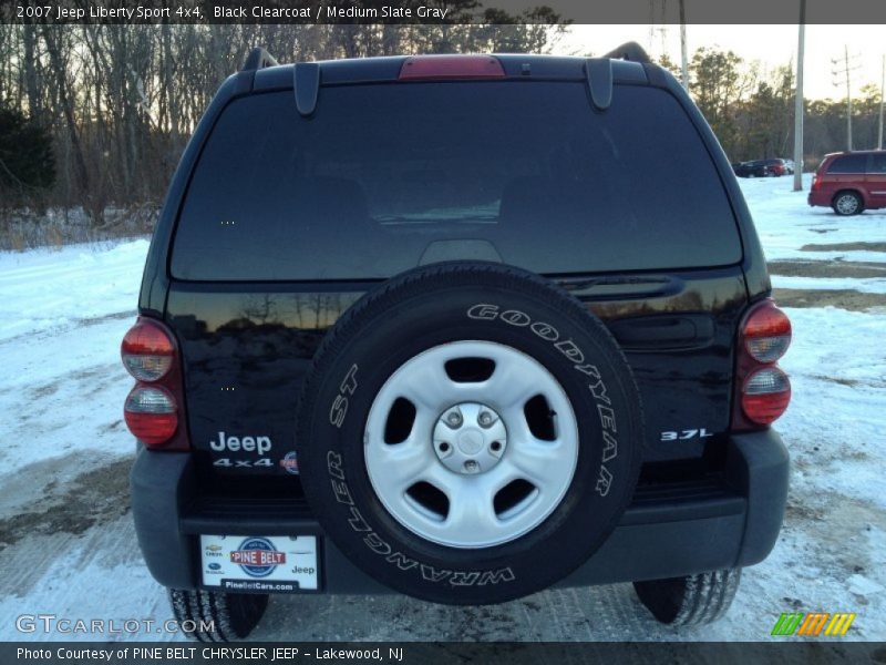 Black Clearcoat / Medium Slate Gray 2007 Jeep Liberty Sport 4x4