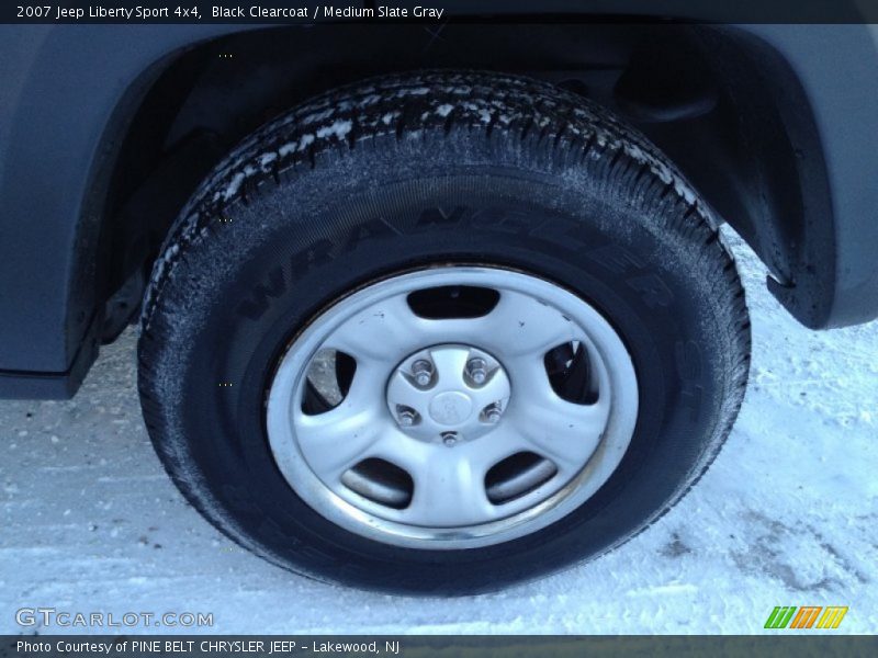 Black Clearcoat / Medium Slate Gray 2007 Jeep Liberty Sport 4x4
