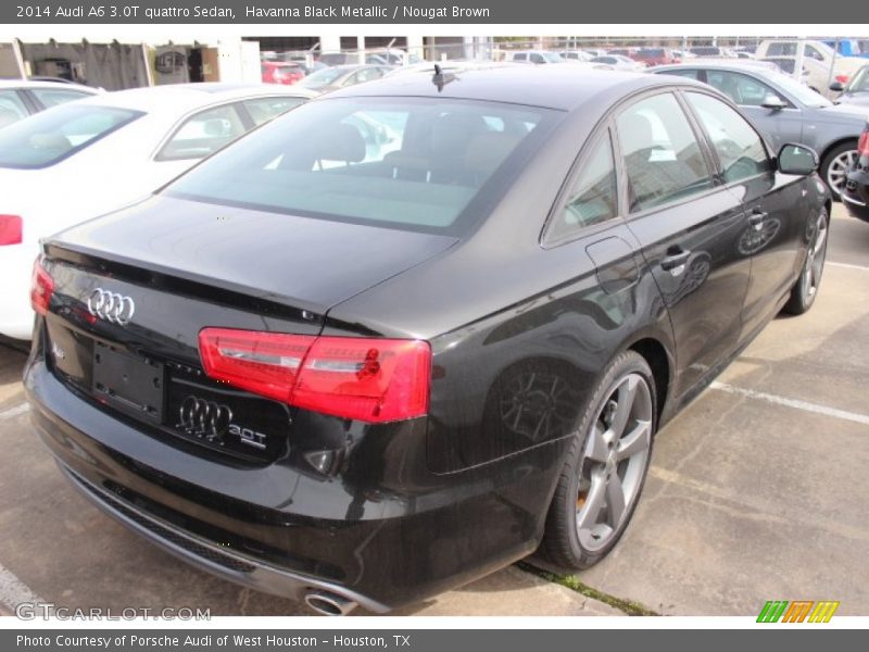 Havanna Black Metallic / Nougat Brown 2014 Audi A6 3.0T quattro Sedan