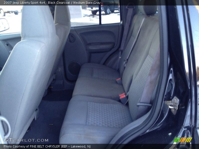 Black Clearcoat / Medium Slate Gray 2007 Jeep Liberty Sport 4x4
