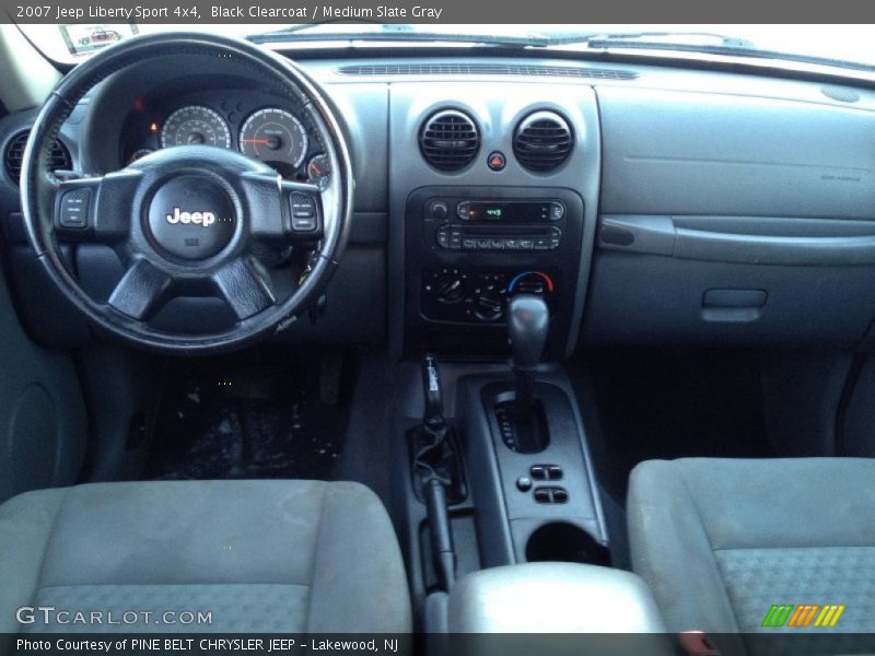 Black Clearcoat / Medium Slate Gray 2007 Jeep Liberty Sport 4x4