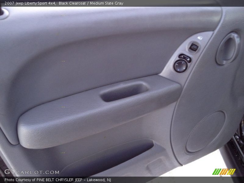 Black Clearcoat / Medium Slate Gray 2007 Jeep Liberty Sport 4x4