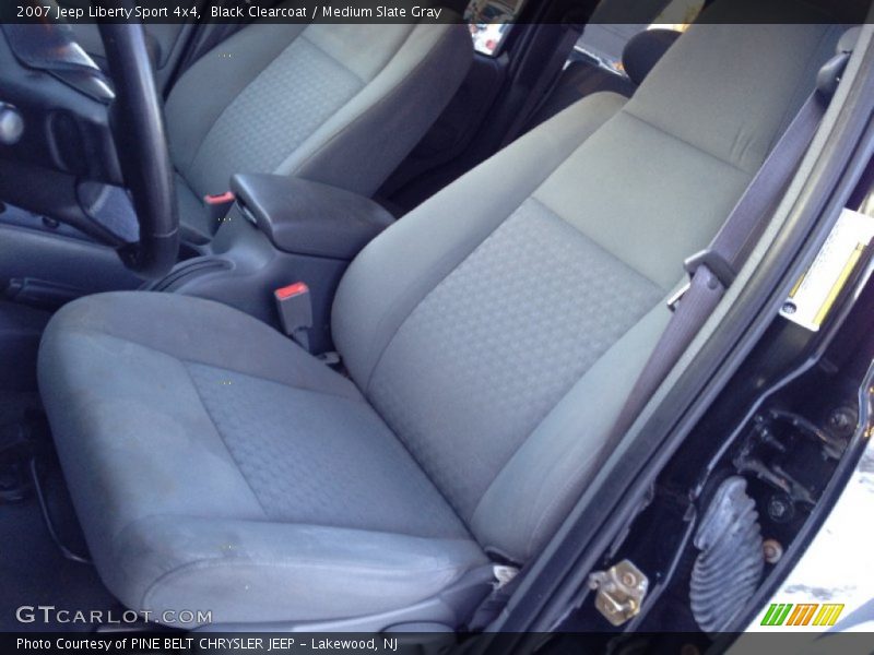 Black Clearcoat / Medium Slate Gray 2007 Jeep Liberty Sport 4x4
