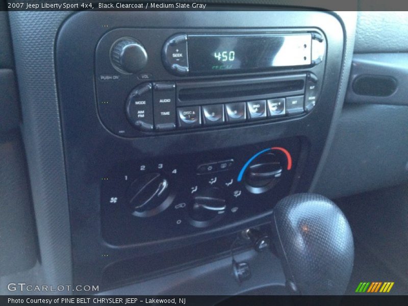 Black Clearcoat / Medium Slate Gray 2007 Jeep Liberty Sport 4x4