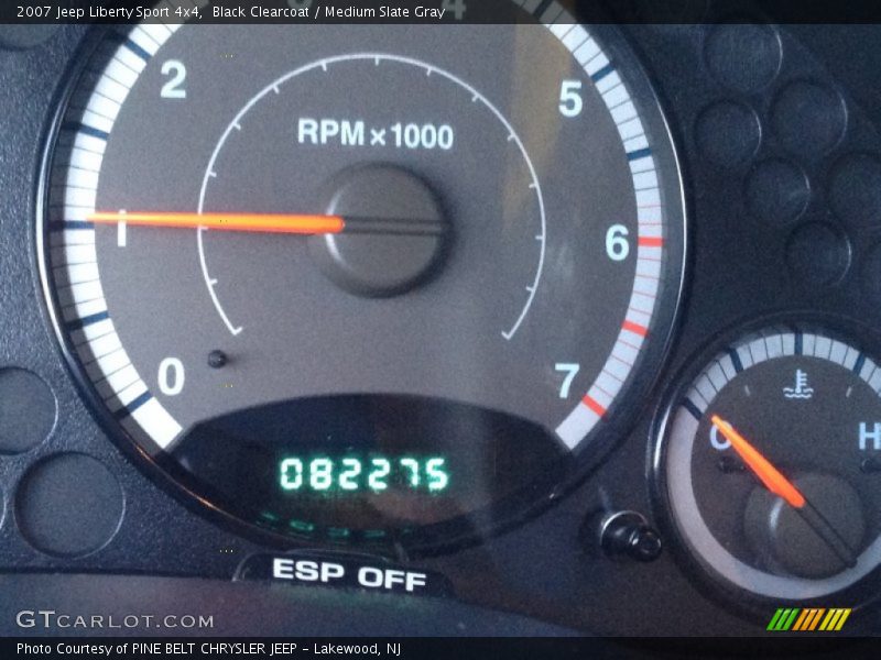 Black Clearcoat / Medium Slate Gray 2007 Jeep Liberty Sport 4x4