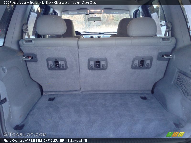 Black Clearcoat / Medium Slate Gray 2007 Jeep Liberty Sport 4x4