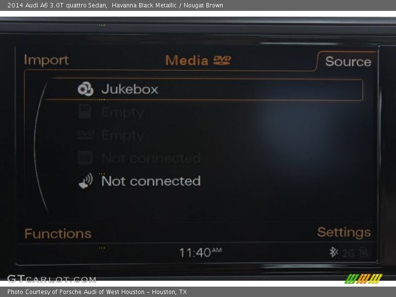 Havanna Black Metallic / Nougat Brown 2014 Audi A6 3.0T quattro Sedan