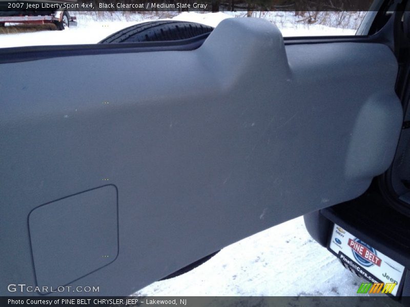Black Clearcoat / Medium Slate Gray 2007 Jeep Liberty Sport 4x4