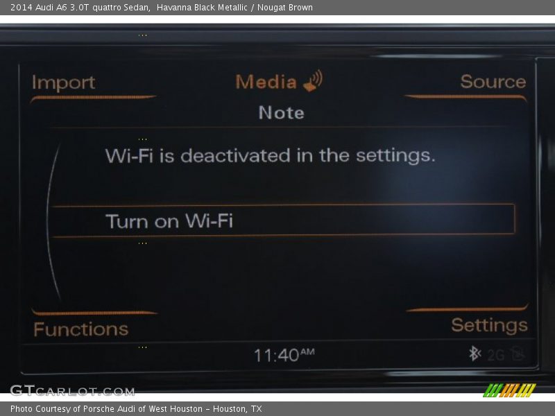 Havanna Black Metallic / Nougat Brown 2014 Audi A6 3.0T quattro Sedan