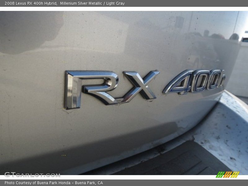 Millenium Silver Metallic / Light Gray 2008 Lexus RX 400h Hybrid