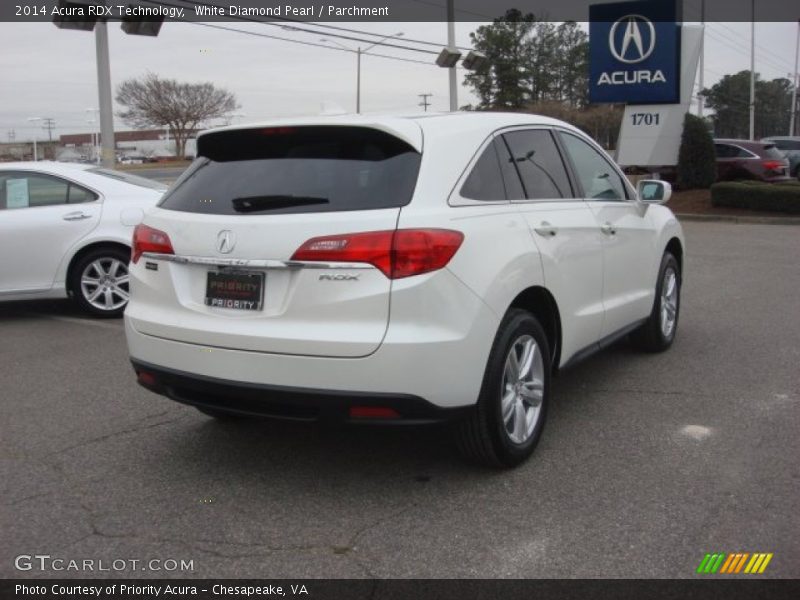 White Diamond Pearl / Parchment 2014 Acura RDX Technology