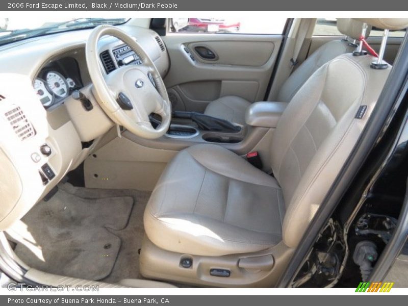 Black / Medium/Dark Pebble 2006 Ford Escape Limited