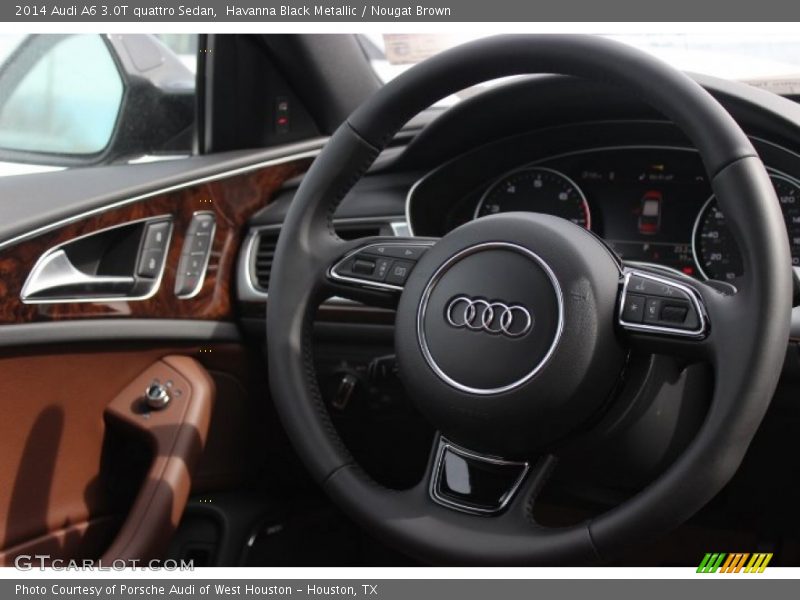 Havanna Black Metallic / Nougat Brown 2014 Audi A6 3.0T quattro Sedan