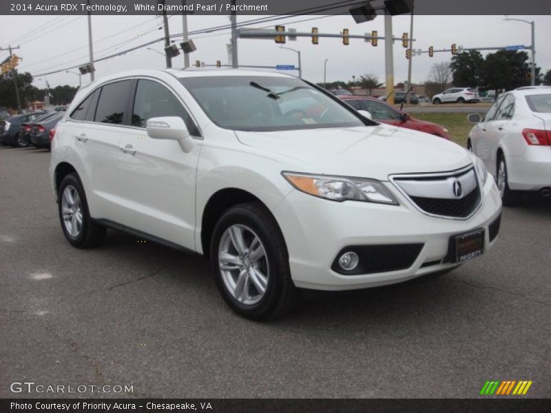 White Diamond Pearl / Parchment 2014 Acura RDX Technology