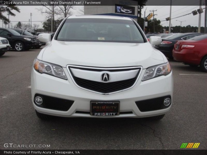 White Diamond Pearl / Parchment 2014 Acura RDX Technology
