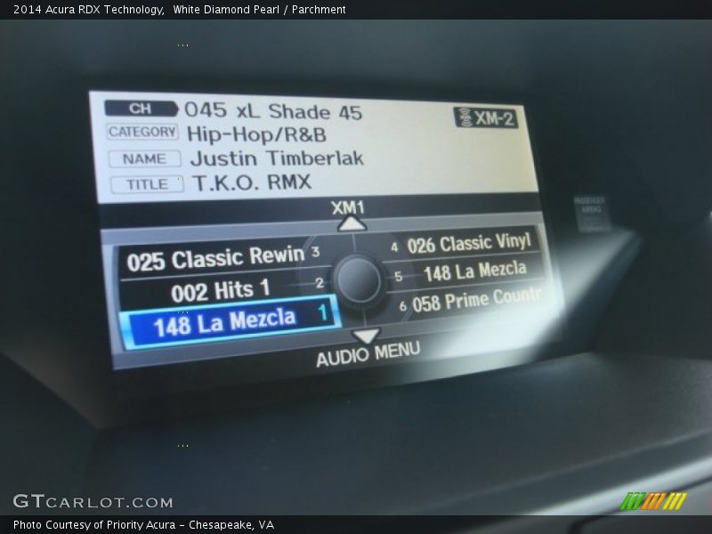 White Diamond Pearl / Parchment 2014 Acura RDX Technology