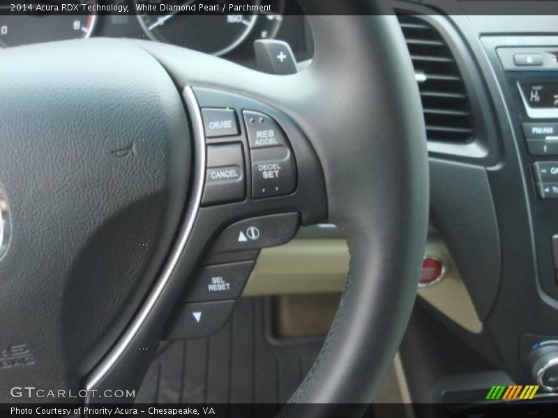 White Diamond Pearl / Parchment 2014 Acura RDX Technology