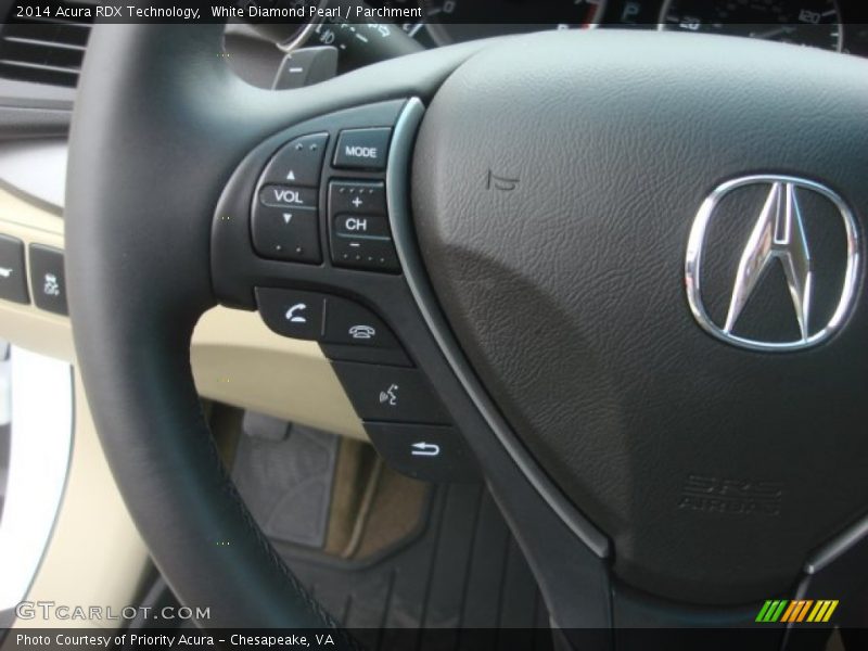 White Diamond Pearl / Parchment 2014 Acura RDX Technology