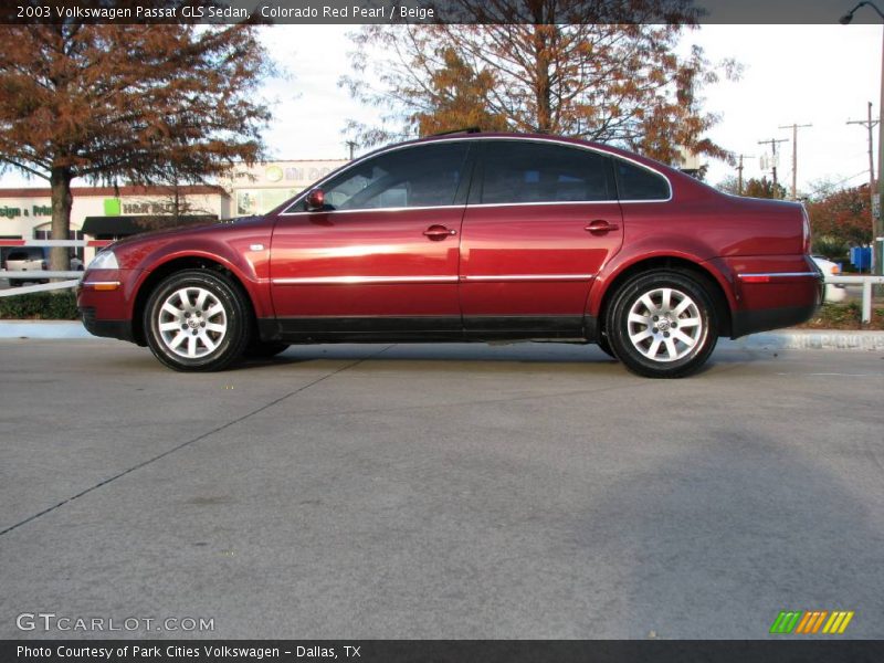 Colorado Red Pearl / Beige 2003 Volkswagen Passat GLS Sedan