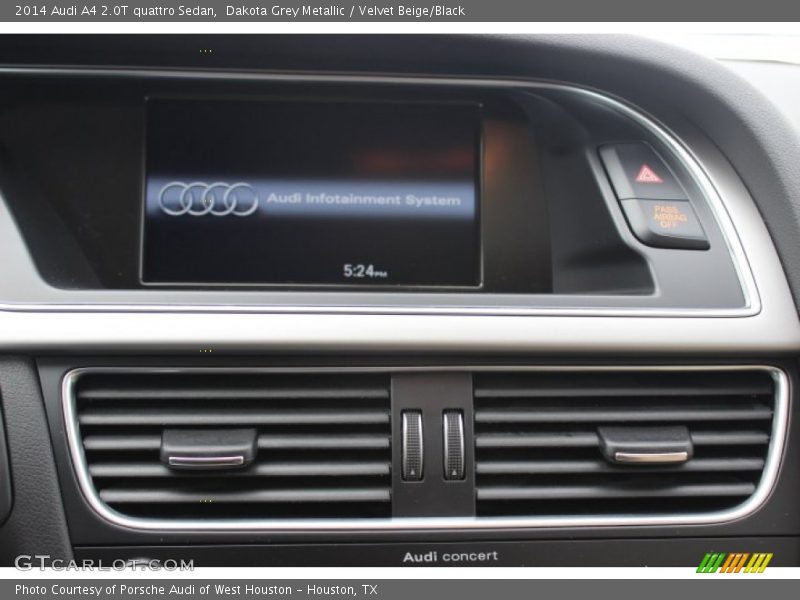 Dakota Grey Metallic / Velvet Beige/Black 2014 Audi A4 2.0T quattro Sedan