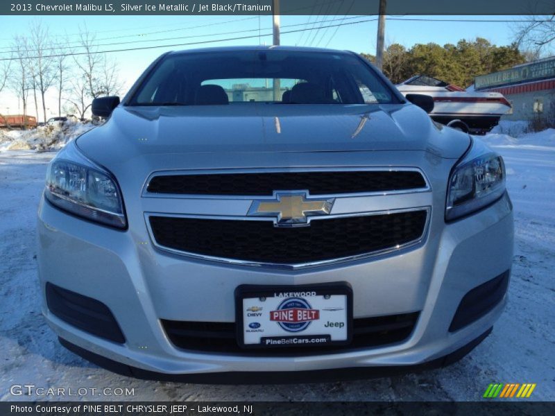 Silver Ice Metallic / Jet Black/Titanium 2013 Chevrolet Malibu LS