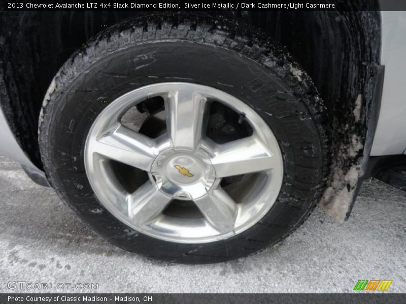 Silver Ice Metallic / Dark Cashmere/Light Cashmere 2013 Chevrolet Avalanche LTZ 4x4 Black Diamond Edition
