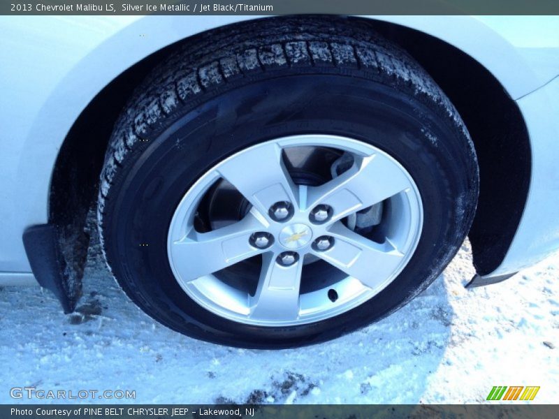 Silver Ice Metallic / Jet Black/Titanium 2013 Chevrolet Malibu LS