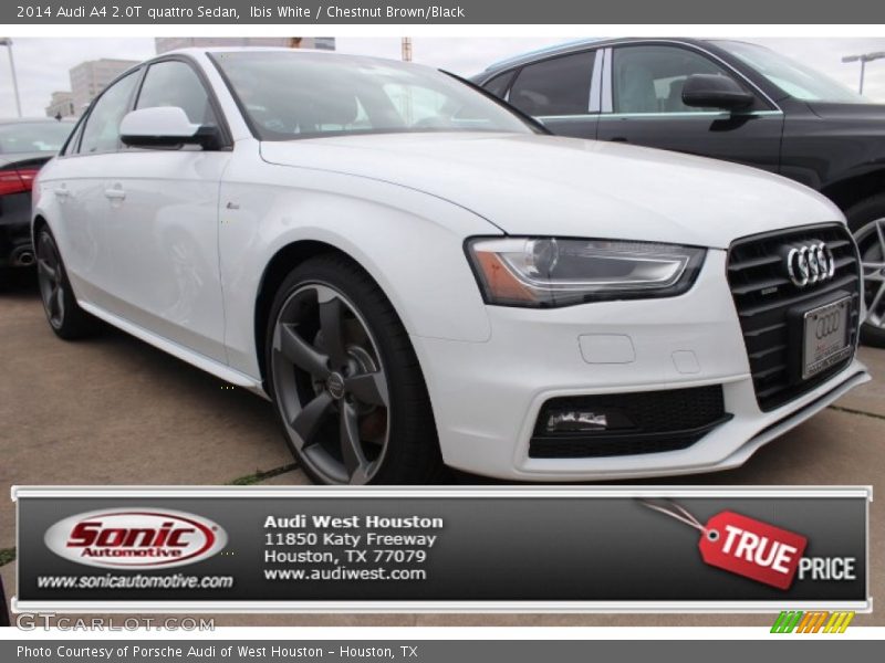 Ibis White / Chestnut Brown/Black 2014 Audi A4 2.0T quattro Sedan