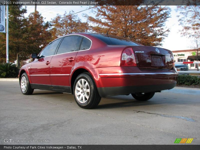 Colorado Red Pearl / Beige 2003 Volkswagen Passat GLS Sedan