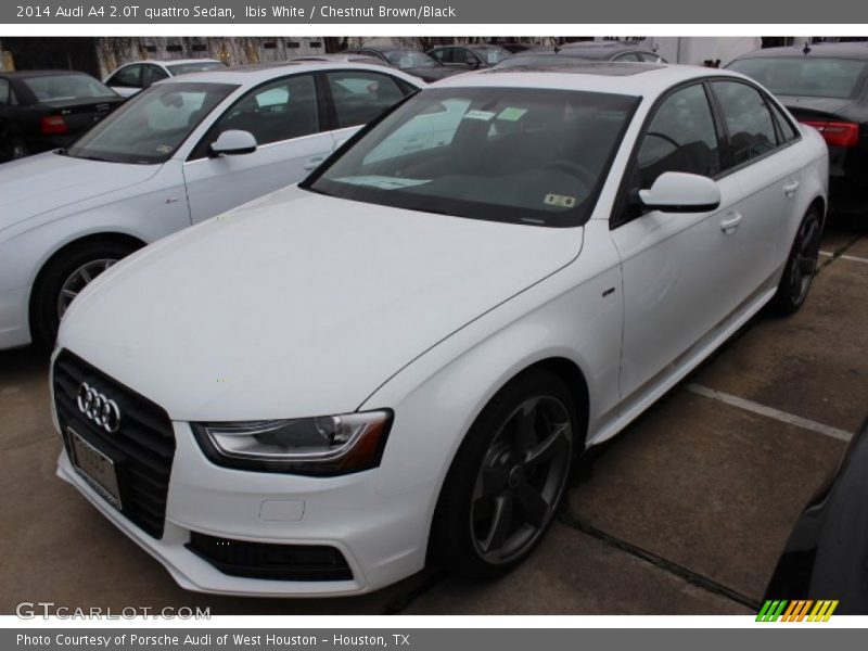 Ibis White / Chestnut Brown/Black 2014 Audi A4 2.0T quattro Sedan