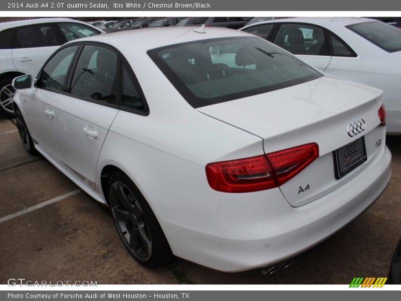 Ibis White / Chestnut Brown/Black 2014 Audi A4 2.0T quattro Sedan