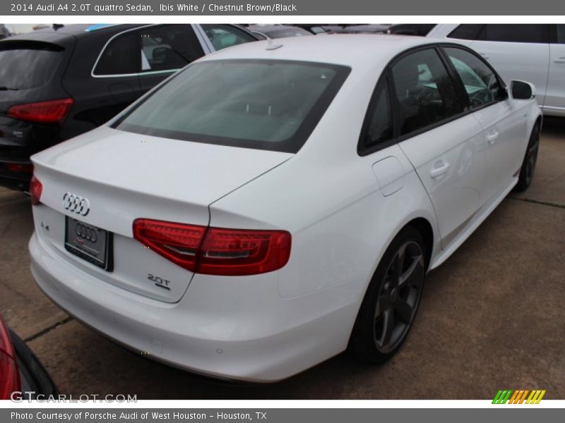 Ibis White / Chestnut Brown/Black 2014 Audi A4 2.0T quattro Sedan